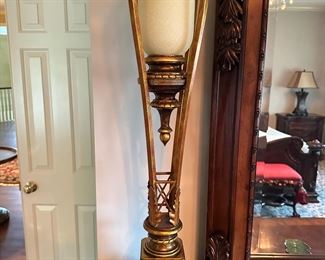 Hollywood regency lamp set