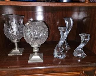 Waterford candle holders and more