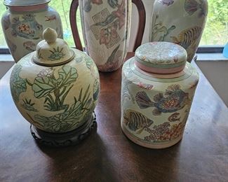 Vases and ginger jars