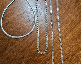 Sterling silver necklaces