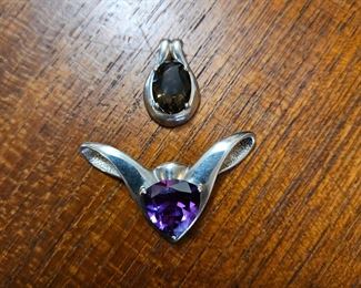 Sterling silver pendants