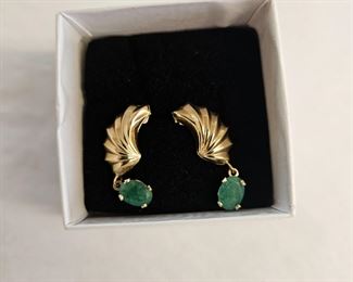 14k and emerald 