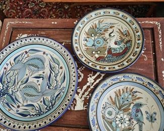 Hand painted plates from Mexico