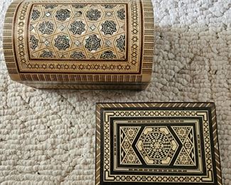 Inlaid boxes