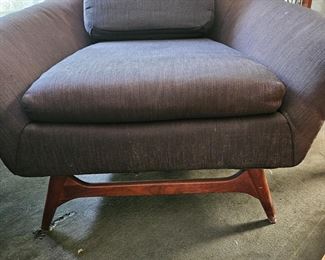 Lawrence Peabody Mid Century Modern club chair