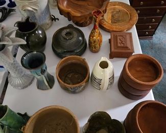 Planters, wood bowls and more