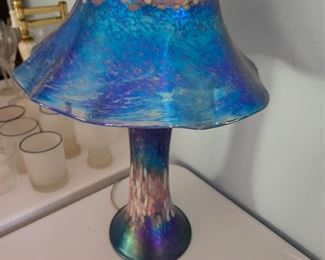 Art glass lamp