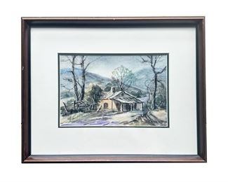 Louis William (L.W.) Bonsib (IN) Double Featured Watercolor/Pastel