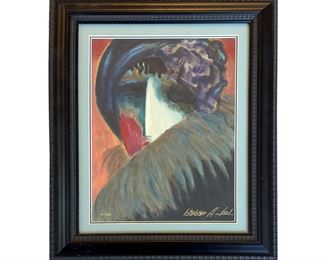 Barbara Wood (1926-) "Heba" Seriolithograph