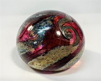 Tom St. Clair Art Glass Paperweight