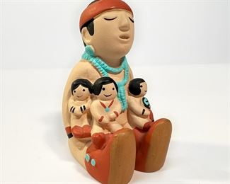 Cleo Teissedre Native Storyteller Figurine