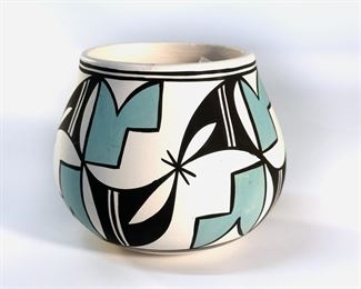 Signed Tiqua Pueblo Pottery