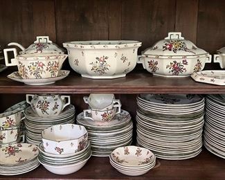 Large Partial Set of Royal Doulton “Old Leads Sprays” China Set
