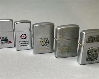 Vintage Advertising Zippo Lighters 