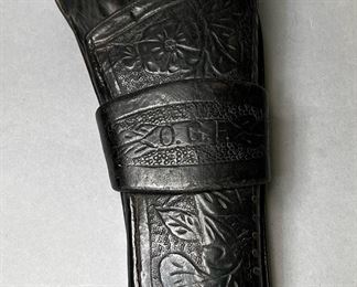 Vintage Tooled Leather Holster 