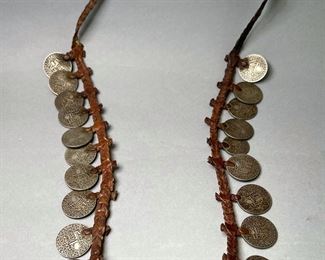 Vintage Morocco Franc Coin Necklace 