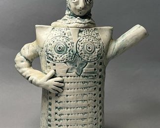 Art Pottery Figural Coffee Pot