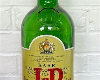 Large J&B Scotch Advertising Bottle 