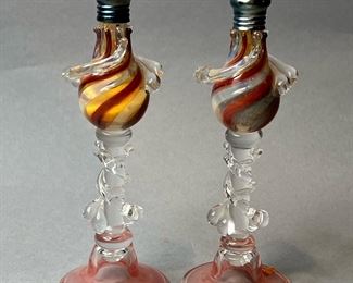 Venetian Glass Salt and Pepper Shakers 