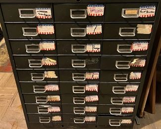 Vintage Metal Industrial Cabinet 