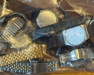 Bag Lot of Watches, parts or repairs 