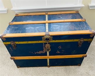 old blue trunk