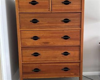 Tall Wood Dresser 