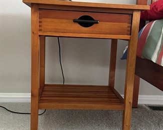Wood Nightstand 