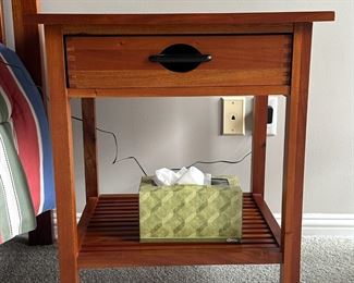 Wood Nightstand 