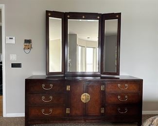 White of Mebane Mahogany Dresser with Mirror 