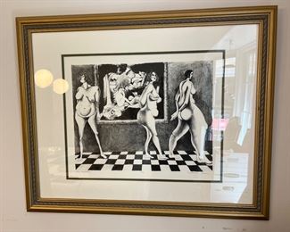 "The Exhibition" Signed Print by Melanie Raven