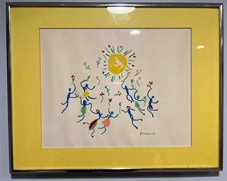 Framed "Ronde Au Soleil" Print by Pablo Picasso
