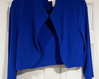 Women's Joseph Ribkoff Cropped Blue Jacket Size 8