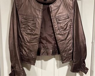 Women's Bernardo Leather Jacket Size M