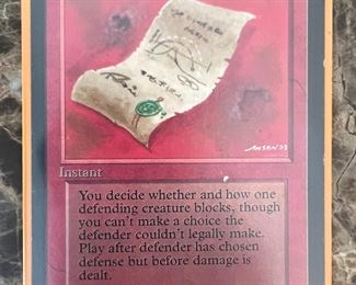 Magic The Gathering False Orders Alpha Red Playing Card