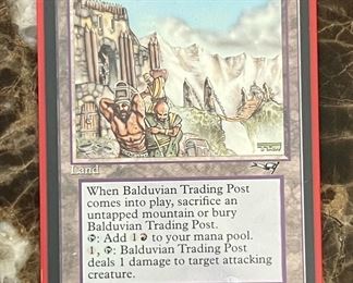 Magic the Gathering Balduvian Trading Post Playing Card