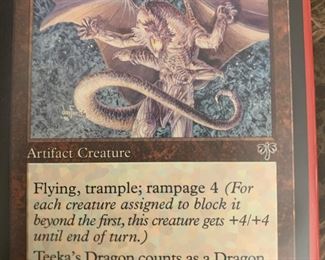 Magic the Gathering Teeka's Dragon Playing Card