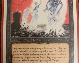 Magic the Gathering Animate Dead Playing Card