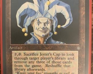 Magic the Gathering Jester's Cap Playing Card