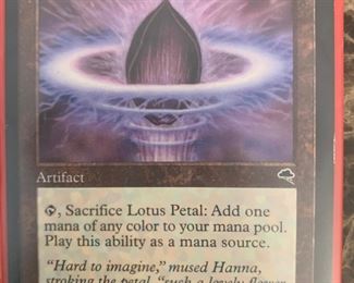 Magic the Gathering Lotus Petal Playing Card