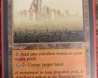 Magic the Gathering Deserted Temple Playing Card