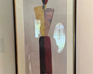Framed "The Girl, Figure on White" Print by by Kasimir Malevich