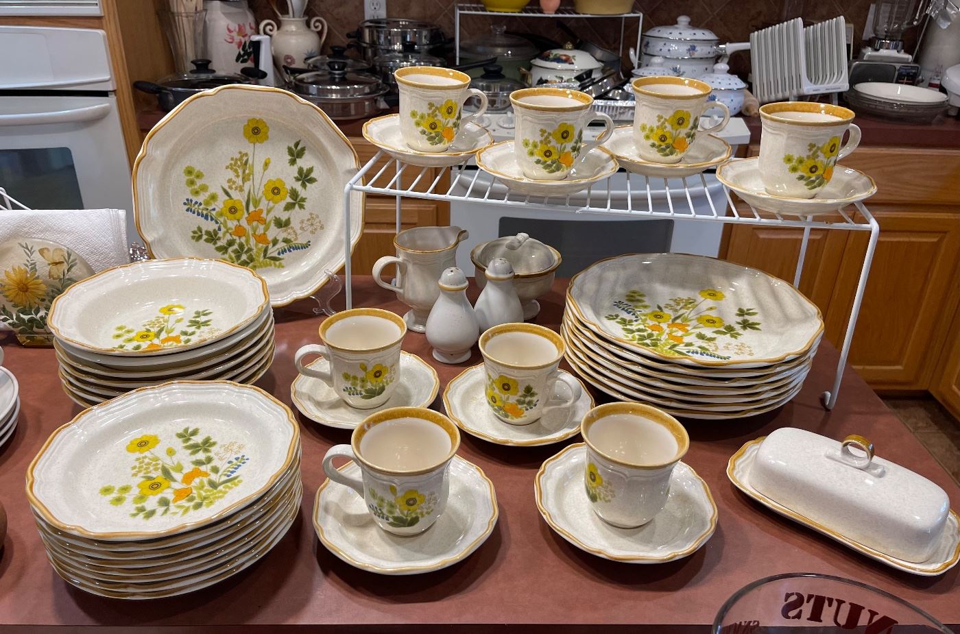 Mikasa Garden Club “Fresh Floral” Vintage Dish Set