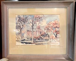 Signed Print by Texas Artist Buck Schiwetz