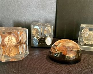 Resin Coin Paperweights