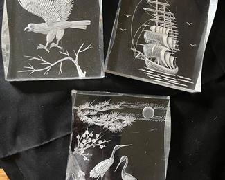 Handcarved plexiglass...love these!! 