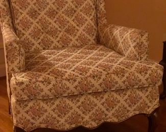 Pair of matching tufted French chairs!!