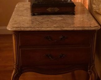 French end table with marble top!!