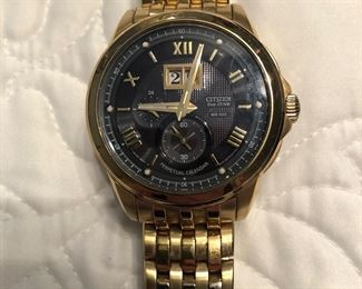 CITIZEN ECO DRIVE WR 100 — Perpetual Calendar — Runs Off Of Light— Calibre 3100