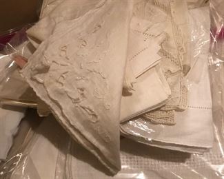 Lots of beautiful linens